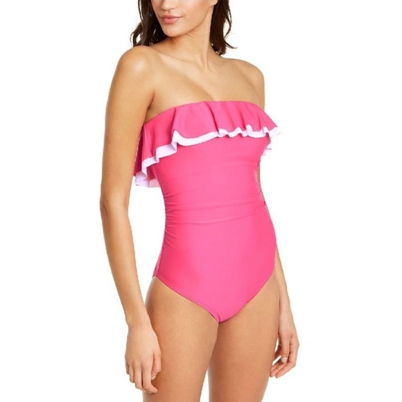 Tommy Hilfiger Other - Tommy Hilfiger Ruffle Strapless One Piece Swimsuit - Size 10